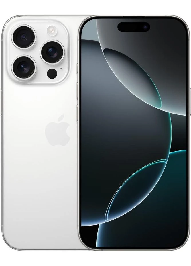 смартфон iphone 16 pro 128gb white titanium (myne3) Apple (394532322)