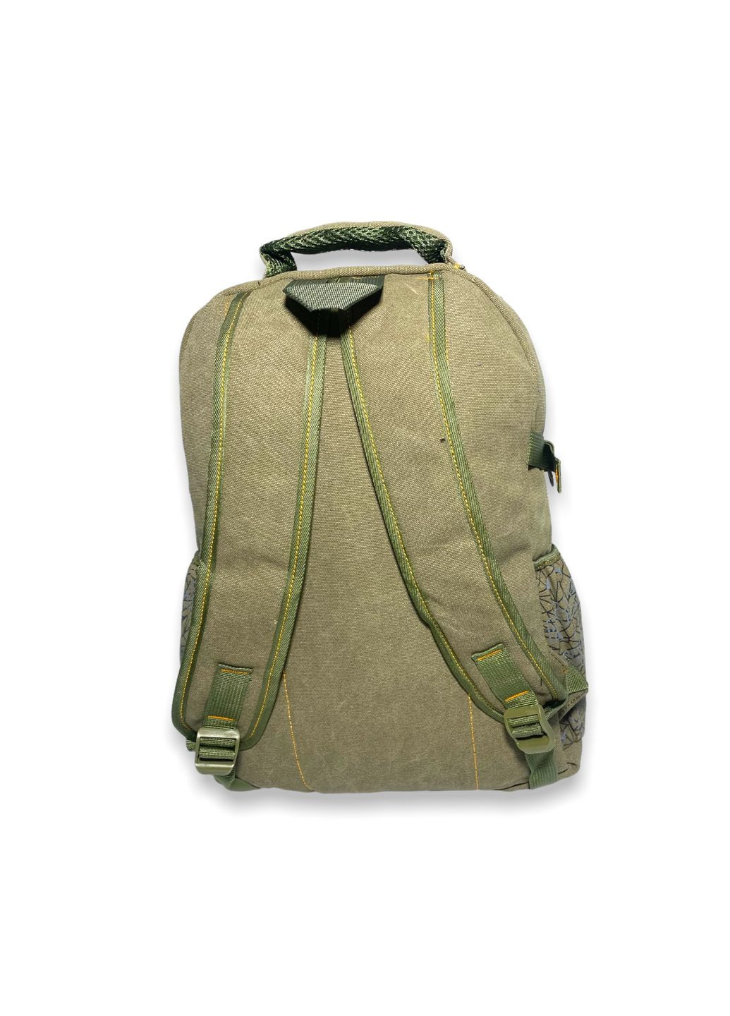 Брезентовий рюкзак,756EP два відділи три фронтальних кишені, бокові кишені розмір 40*30*15см хакі Eagle Power (286421688)