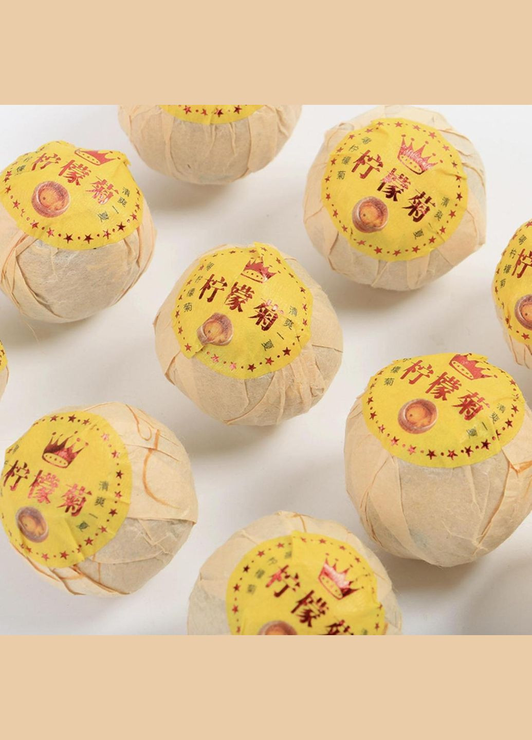 Чай чорний Чаєман, Шу Пуер у мандарині з хризантемою (Номер 41), Набір 10 шт No Brand (336386105)