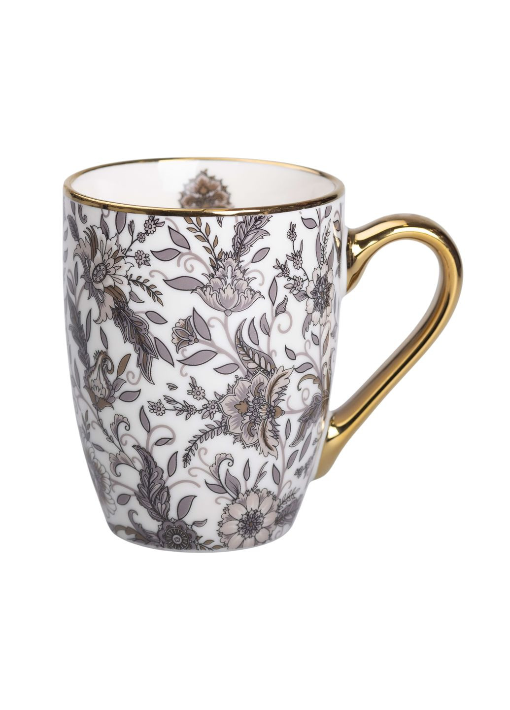 Чашка керамическая в винтажном стиле 400 мл, серый Liling Rongxiang Ceramic RX-N240665G No Brand (360977604)