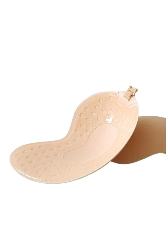 Бежевий бюстгальтер fly bra invisible невидимка бежевий з підтримкою та відкритою спиною форма манго розмір 75с бежевий No Brand без кісточок спандекс, силікон