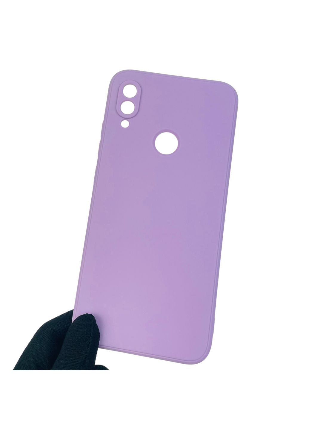 Чехол для Redmi Note 7 однотонный с квадратными гранями защитой камеры на сяоми редми нот 7 сиреневый Xiaomi (366023461)