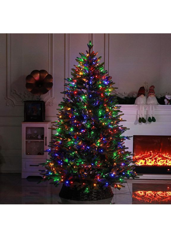 Гірлянда Роса 60 м мідний зелений дріт USB, Пульт, 600 LED, мульти (різнобарвна) No Brand (368150446)