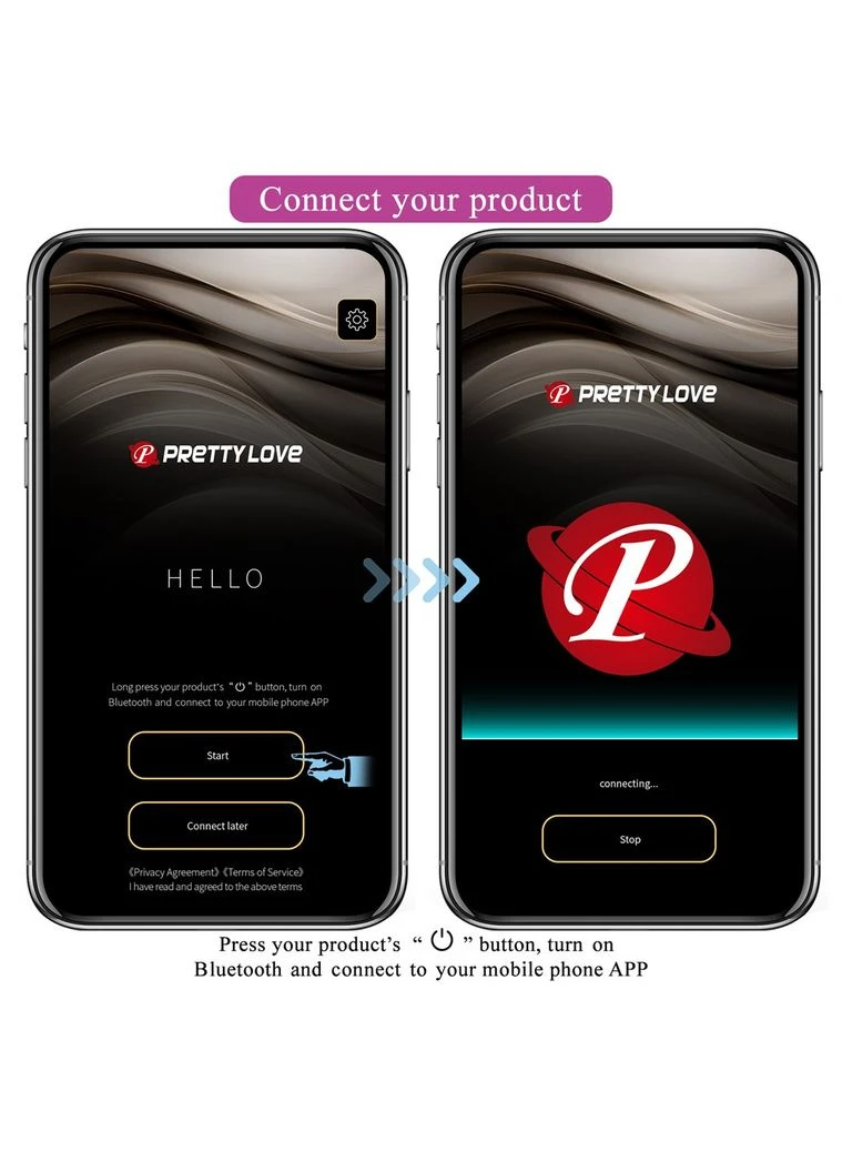 Віброяйце кероване смартфоном Casper Mobile APP, BI-014654HP-1 Pretty Love (383075069)