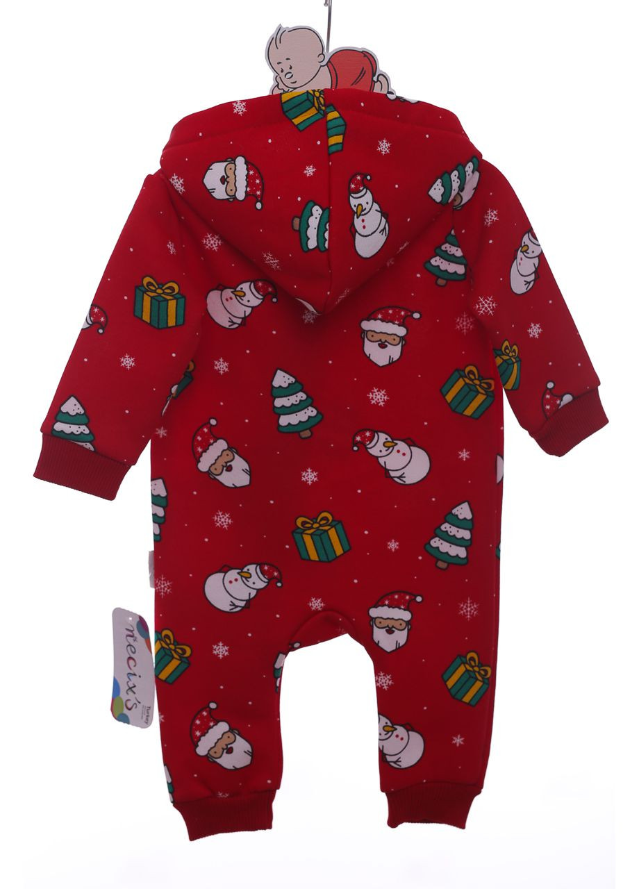 Человечек на флисе Подарочек красный Necixc 68 см (44656) BABYKROHA (297198401)