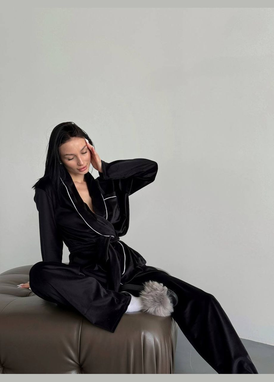 Черная пижама женская No Brand