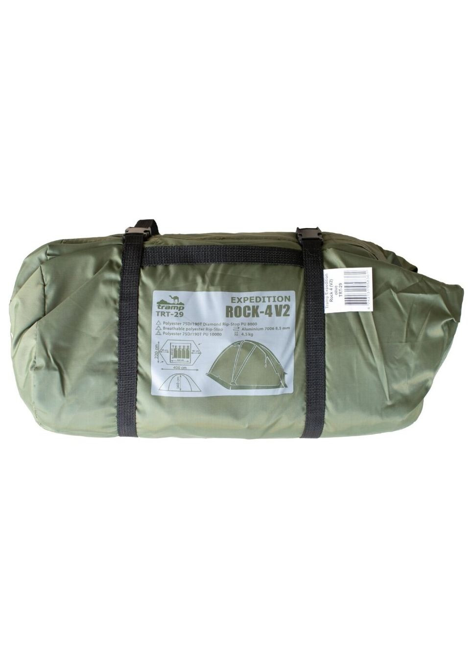 Палатка ROCK 4 (V2) зеленая (TRT029-green) (TRT-029-green) Tramp (315518476)