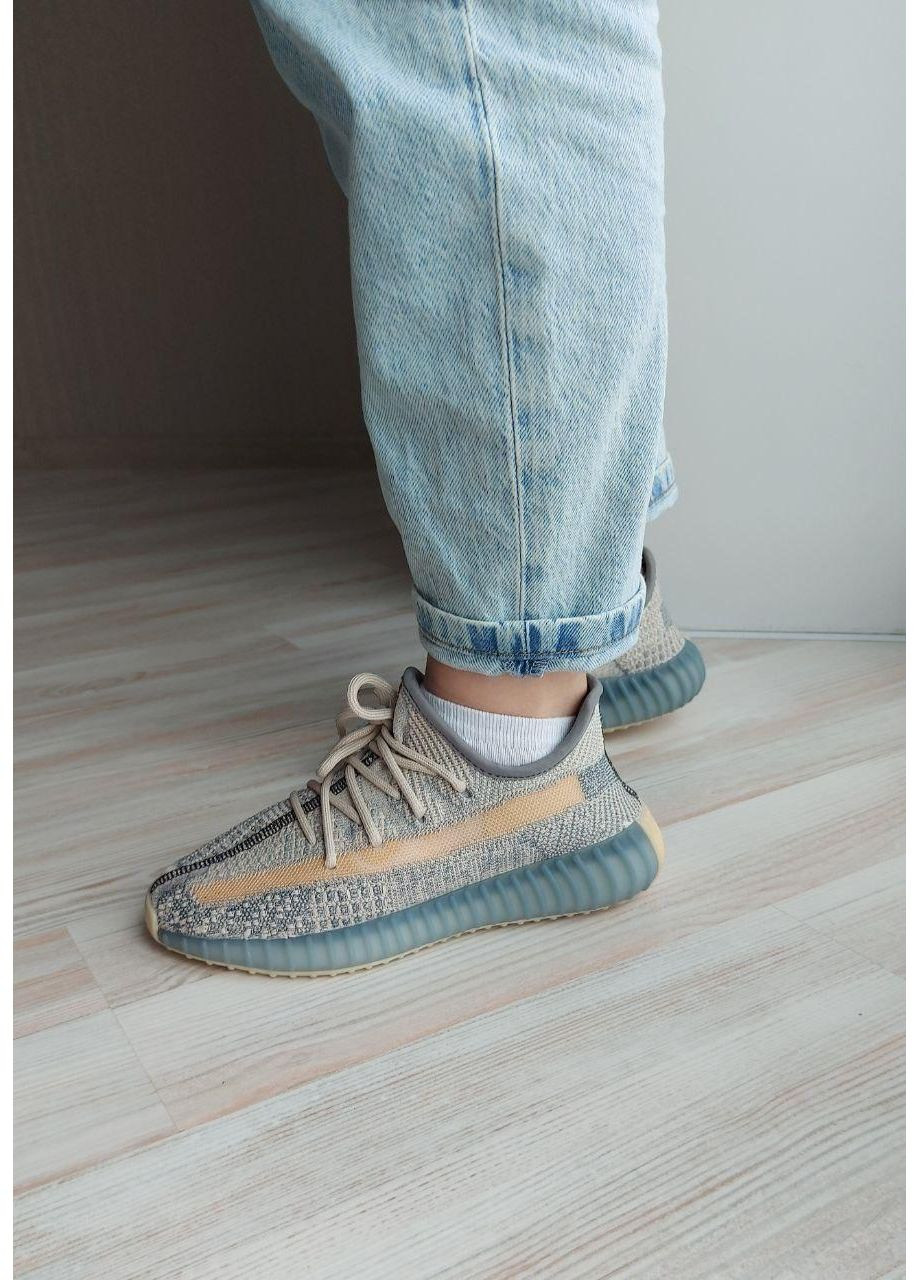 Желтые демисезонные кроссовки мужские adidas yeezy boost 350 v2 israfil 1 адидас изи буст No Brand