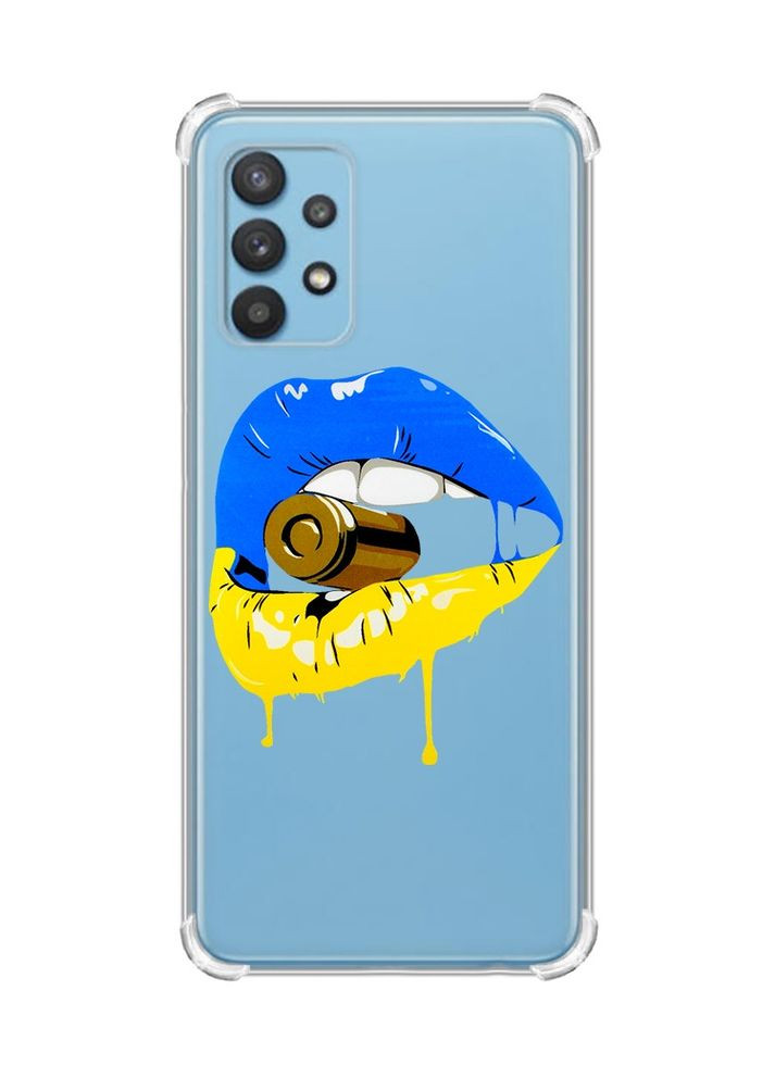Чохол з потовщеними кутами на Samsung Galaxy A32:: Губи і патрон (принт 264) Creative (360667267)