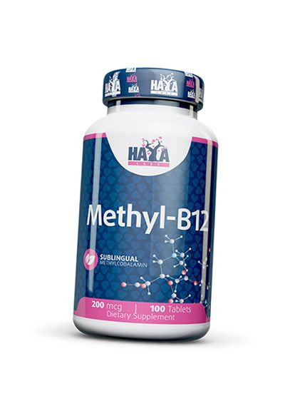 Метилкобаламін таблетки, Methyl B-12 200, Haya 100таб (36405085) Haya Labs (315783909)