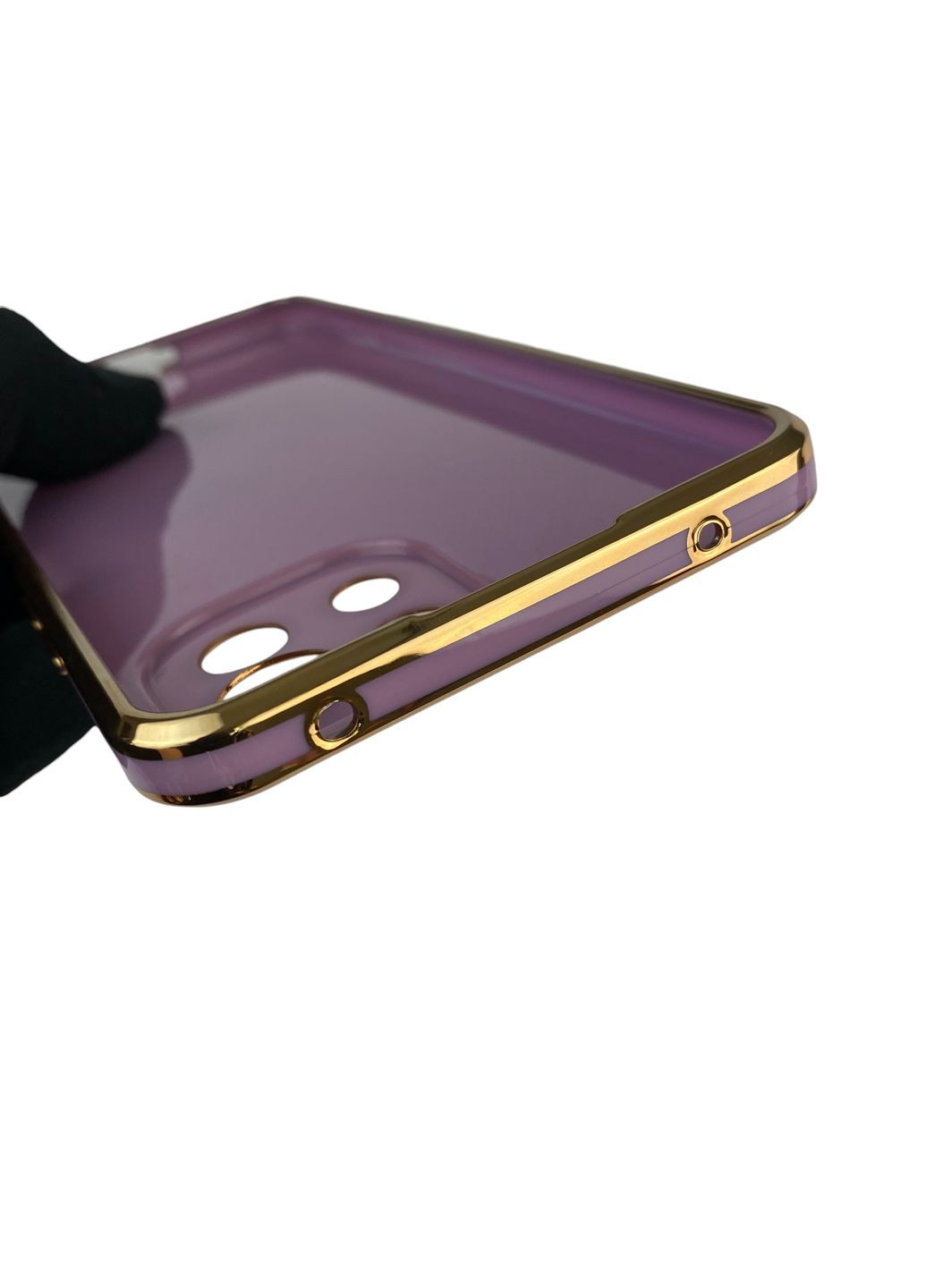 Чохол для Mi 11 Lite 5G NE з кільцем-підставкою із золотою окантовкою на сяомі мі 11 лайт не чорничний gs1 Xiaomi (366233587)