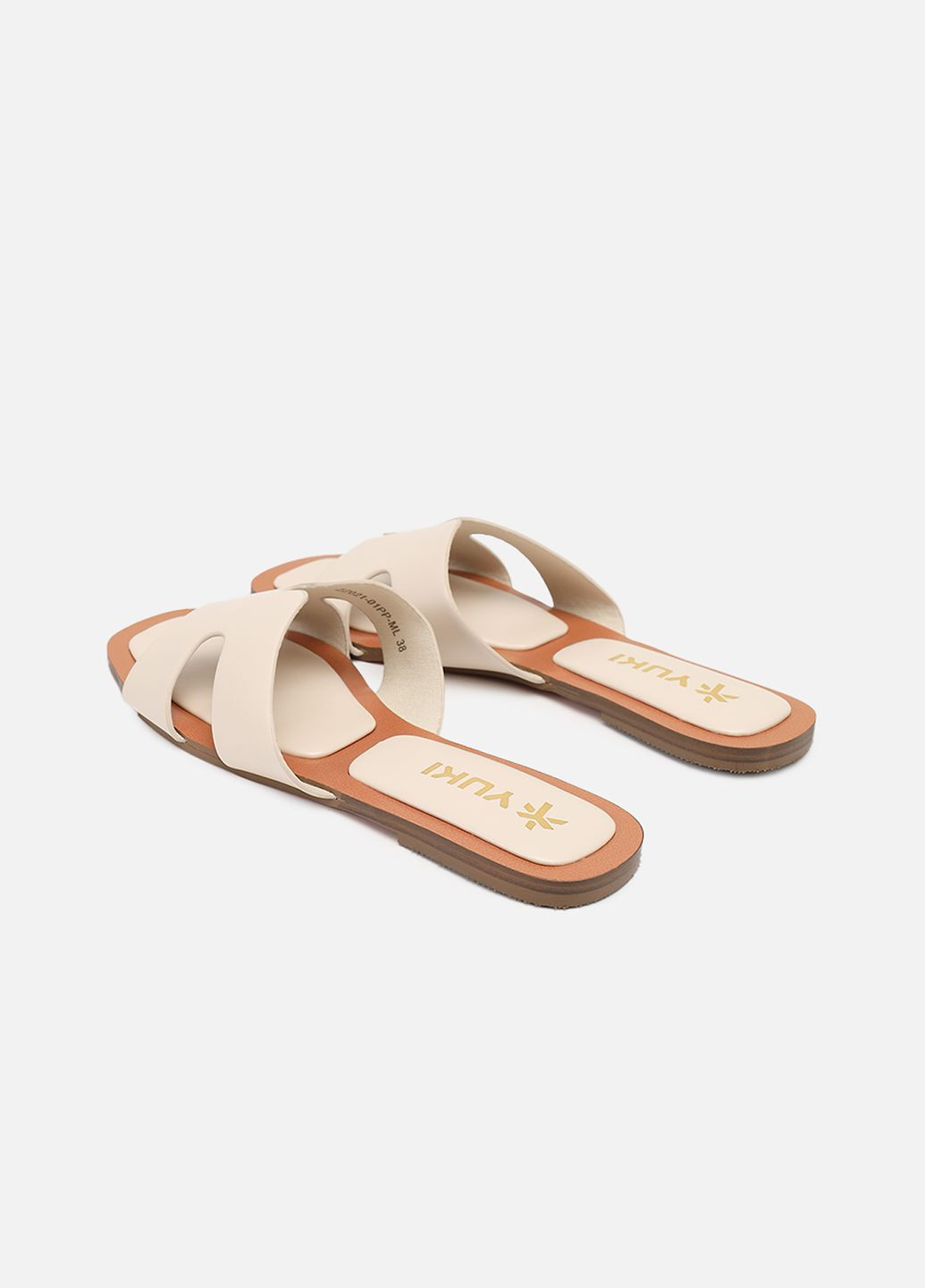 Молочные шлепанцы женские цвет молочный cb-00264133 Yuki