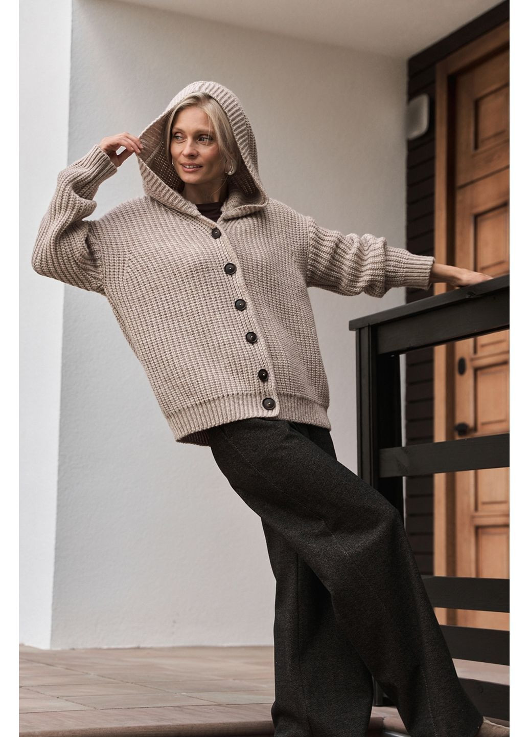 Пальто-кардиган з капюшоном 2917 Triko Bakh (368996298)