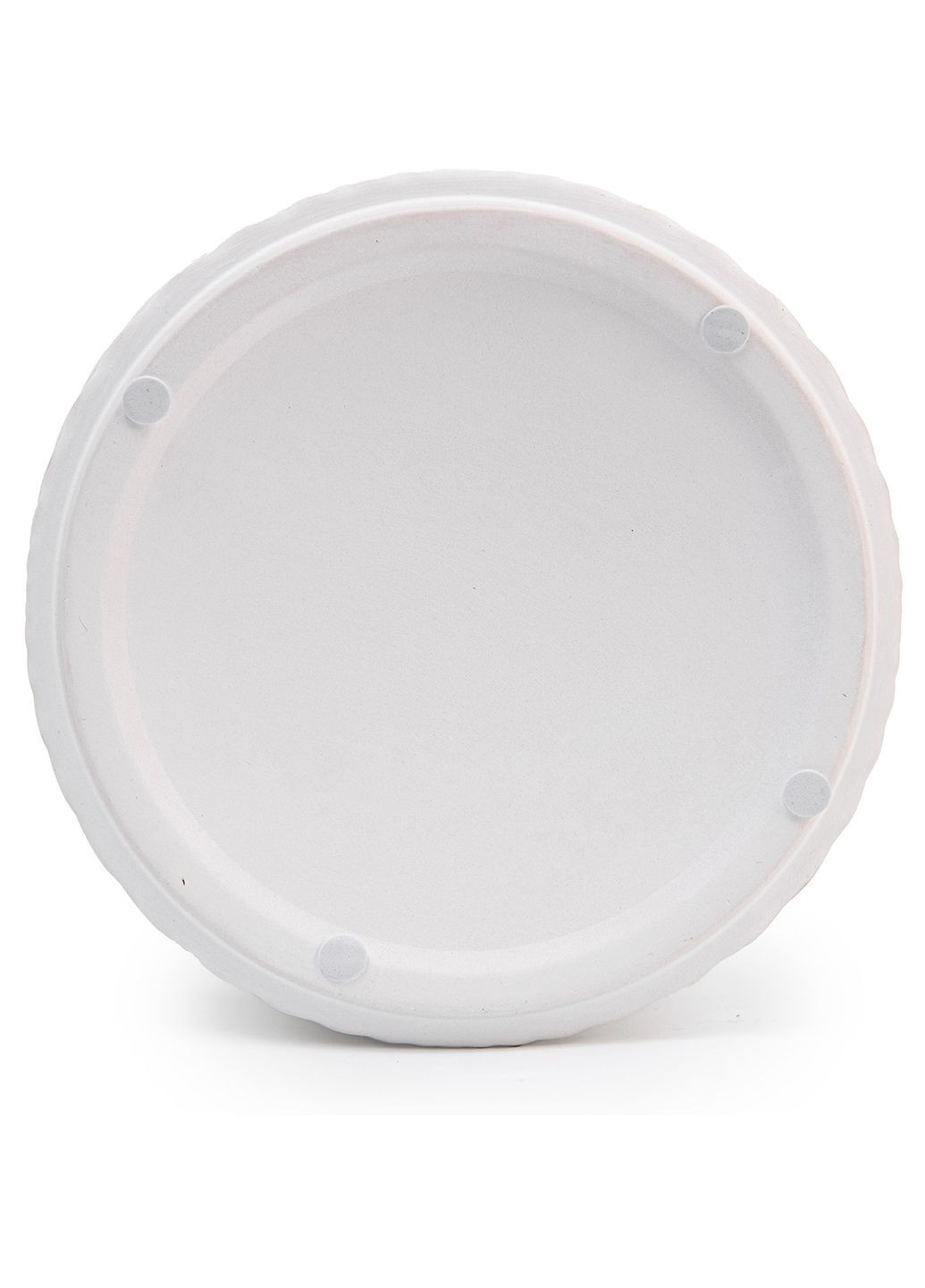 Кашпо для цветов elemi Листок 13 см керамическое 1,3 л белое Мамин Посуд (336213680)