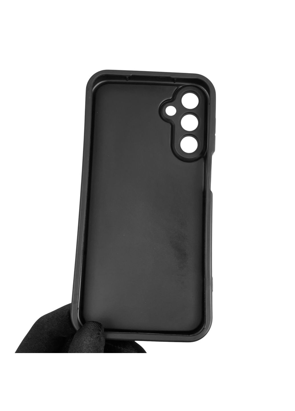 Чехол силиконовый Soft Touch с 3D принтом женским для Galaxy A15 (SM-A155M) черный (Полная защита камеры) Samsung (373670722)