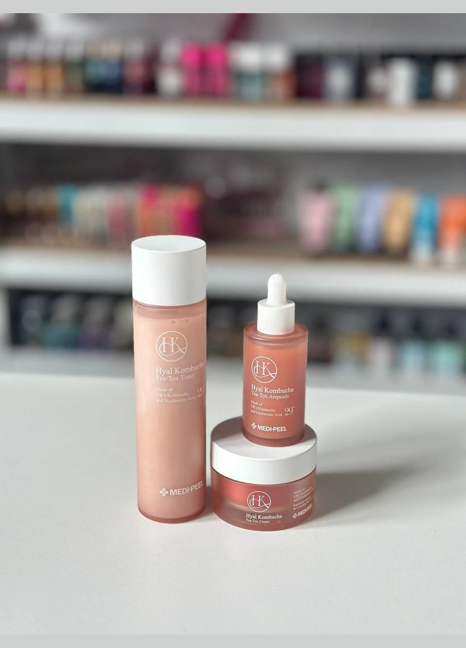 Medi-Peel Сироватка зволожувальна з комбучею Hyal Kombucha Tea-Tox Ampoule, 20 мл — Крем, Південна Корея (314852839)