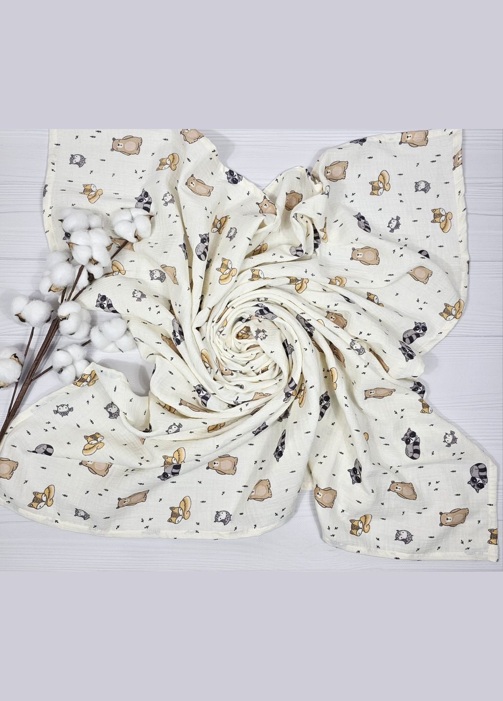 Набор с 10 пеленок a.l.babybox Лесная мелодия No Brand (323137757)