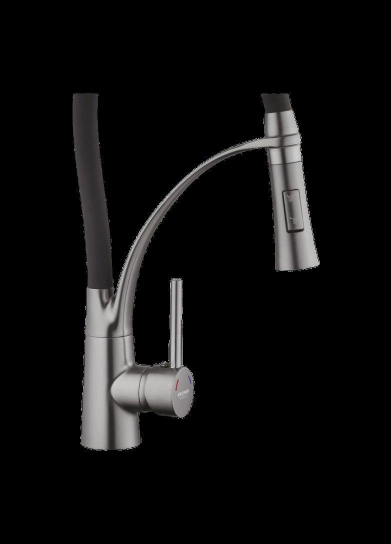 Комплект кухонной мойки KRP Schwarze - 50х50HM PVD Kroner (336935244)