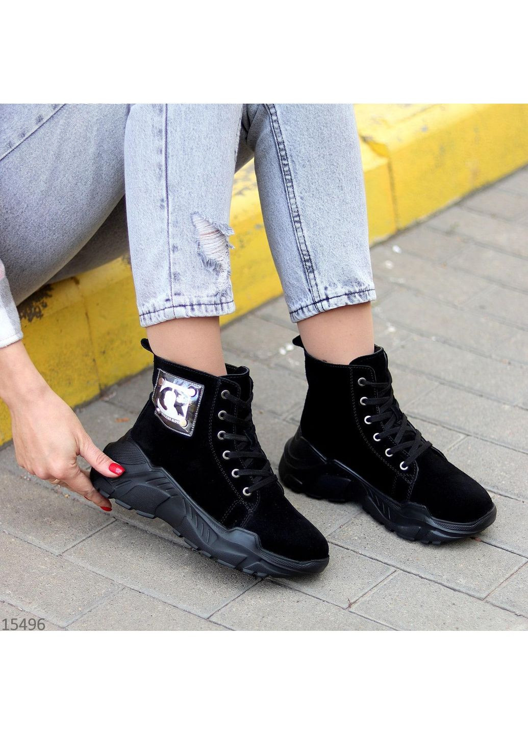 Зимние замшевые натуральные утепленные ботинки женские, удобные повседневные легкие туфли недорого. No Brand