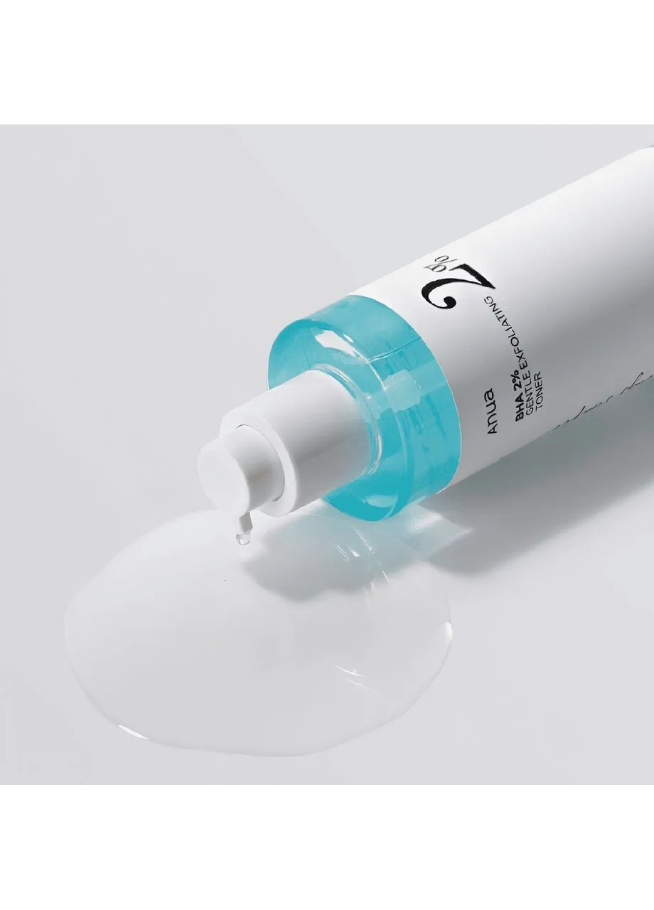 Відлущувальний тонер для обличчя з кислотами BHA 2% Gentle Exfoliating Toner, 150 мл. Тонік Anua (369569552)