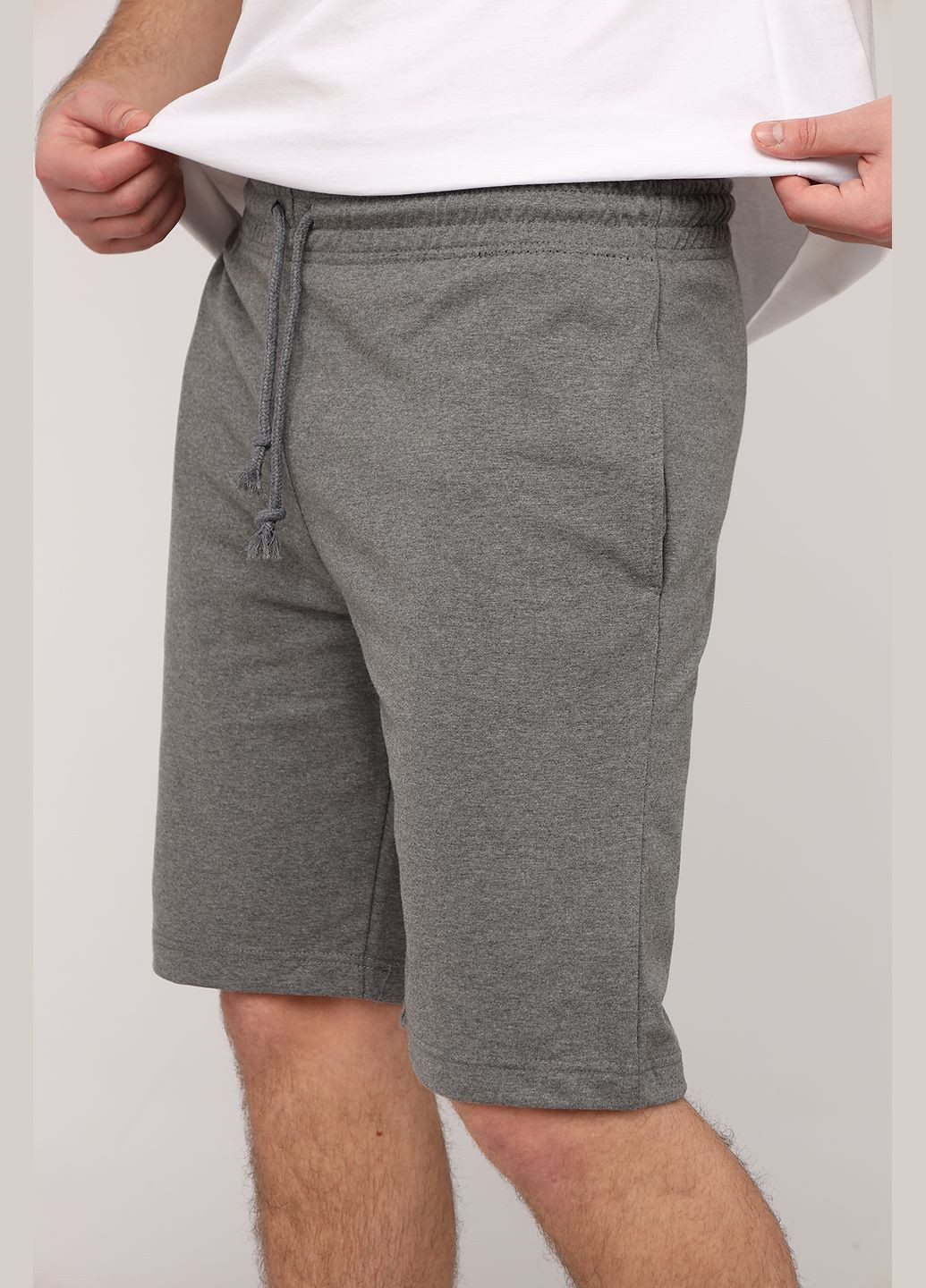 Шорты спортивные мужские цвет темно-серый CB-00266218 Yuki (330223123)