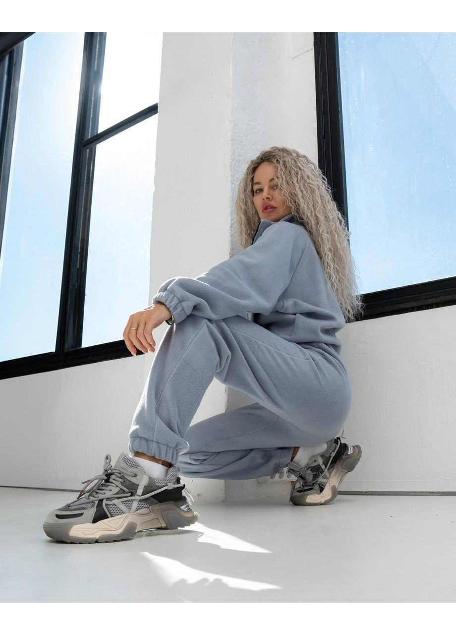 Теплий жіночий флісовий костюм No Brand (370774605)