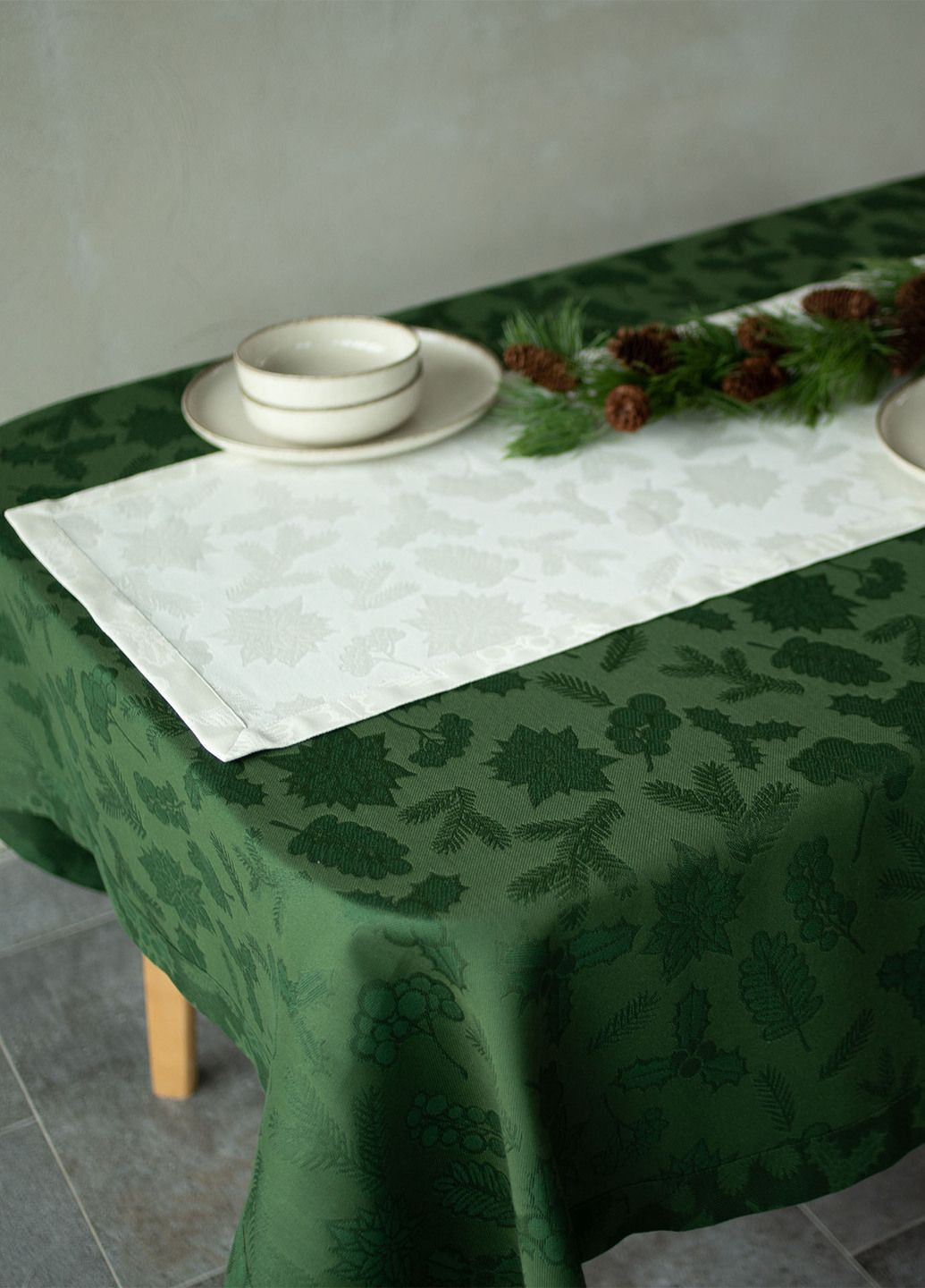 Дорожка "Рождество" молочная Едельвіка Раннер (362712857)