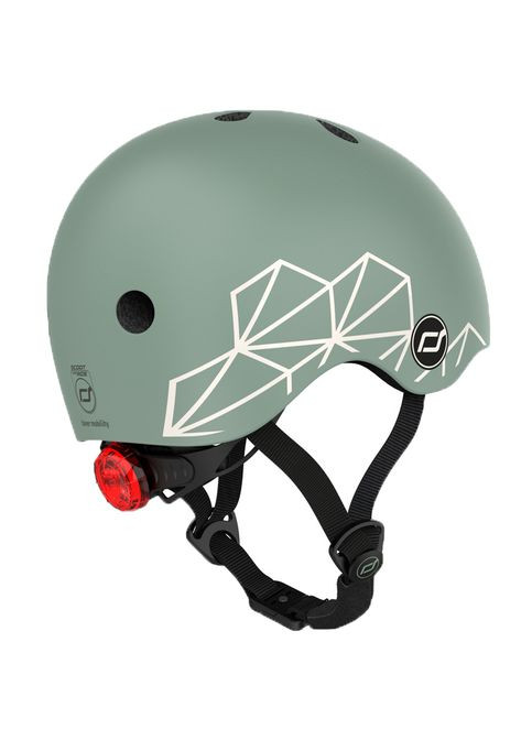 Шлем защитный Scoot and Ride с фонариком, р.XXS/XS, зеленый () Scoot&Ride SR-181206-GREENLINES (335031244)