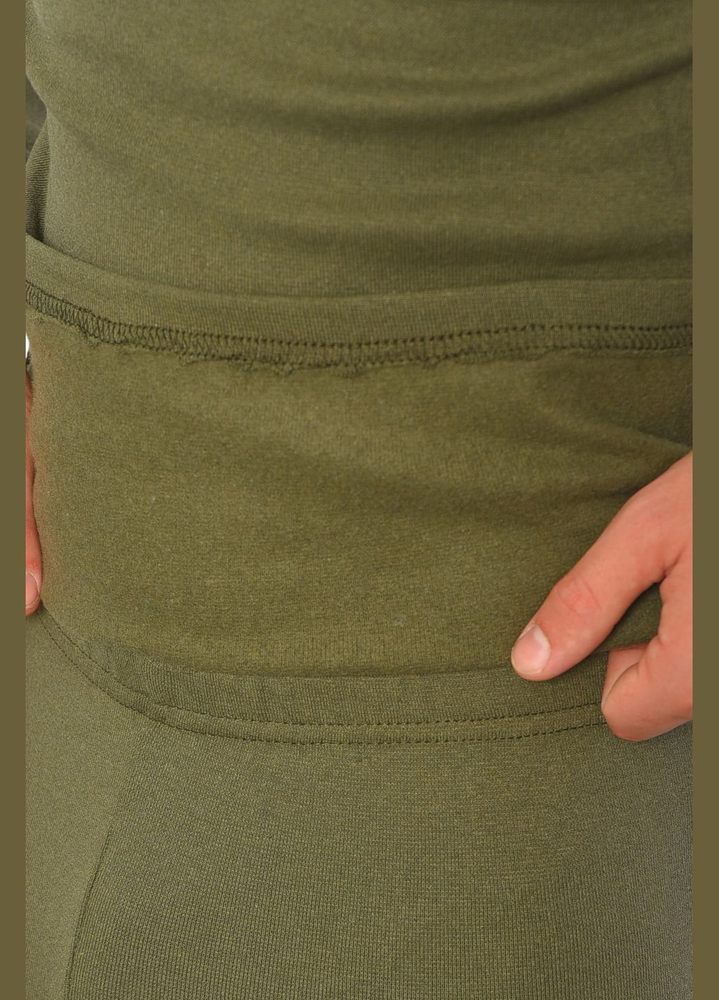 Термокостюм мужской на флисе цвета хаки Let's Shop (302660871)