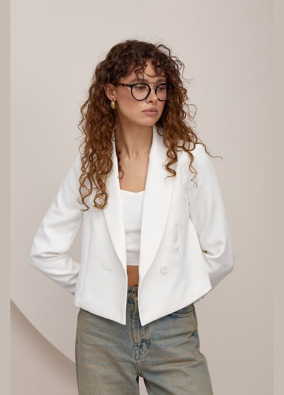 Молочный женский женский жакет ARTMON однотонный - всесезон