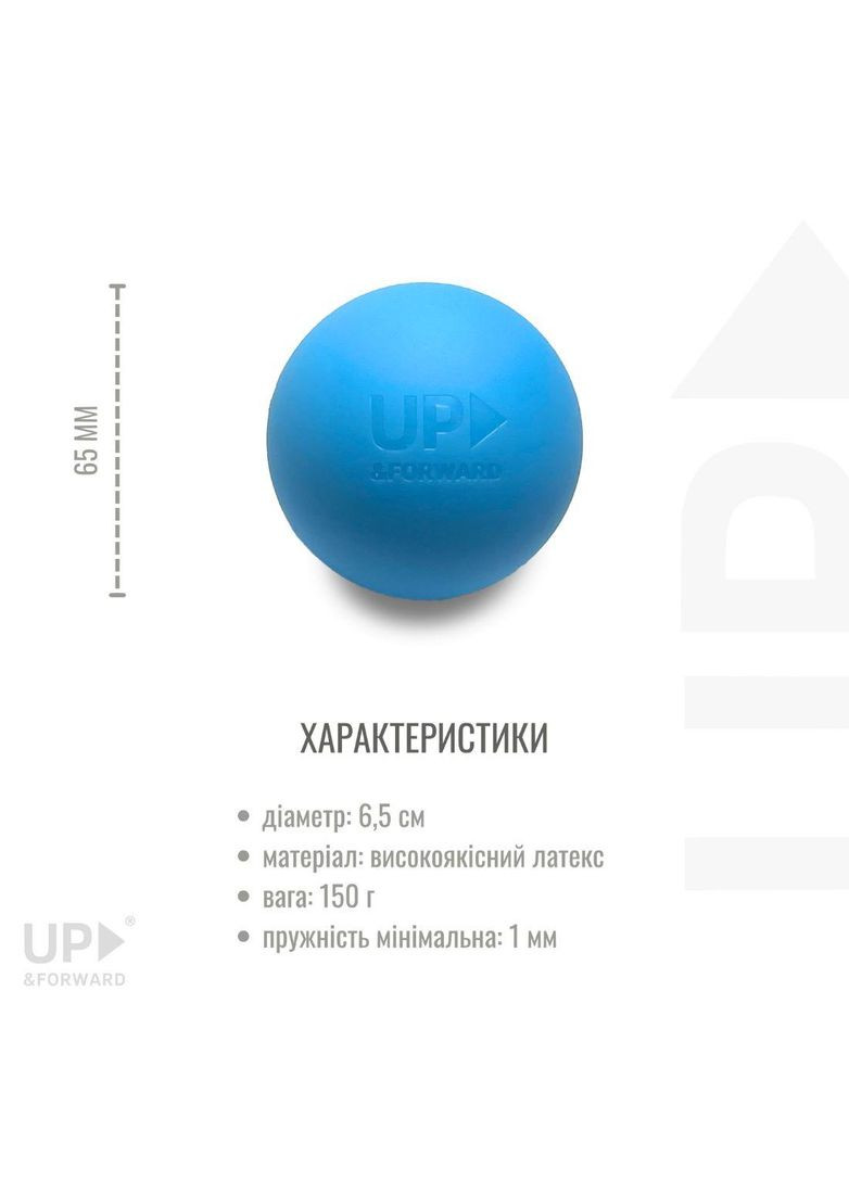 Набір Масажний Ролик, М'яч подвійний, Масажний М'яч PRO Blue Up & Forward (269254582)