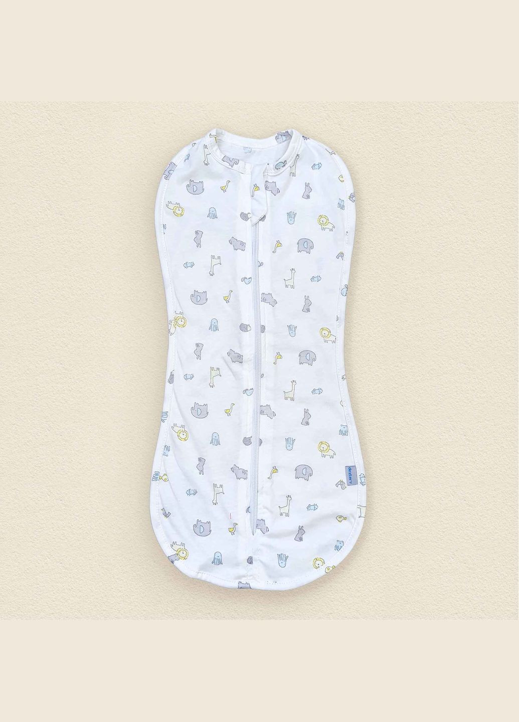 Евро-пеленка для новорожденных кулир на молнии Dexter`s animals белый dexter's (292012795)