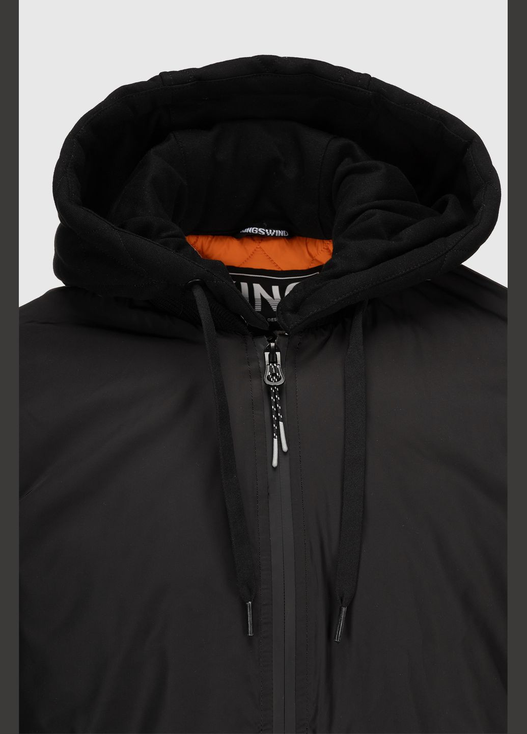 Черная демисезонная куртка No Brand