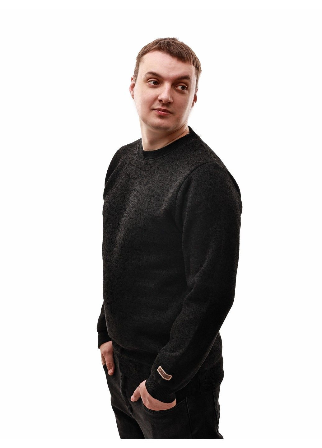 Чорний светр чоловічий No Brand