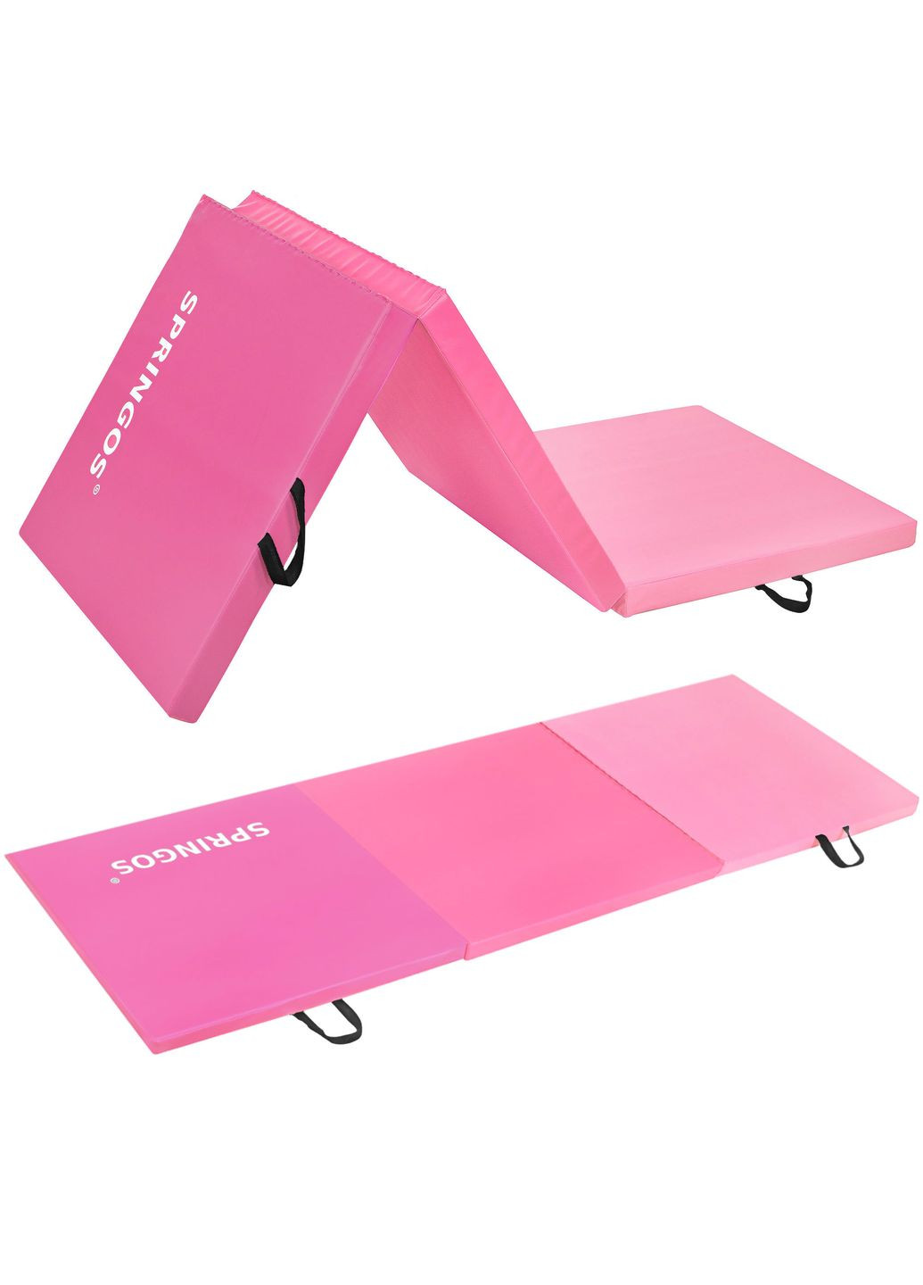 Мат гімнастичний складний 180 x 60 x 5.5 cм Pink Springos fa0140 (275095117)