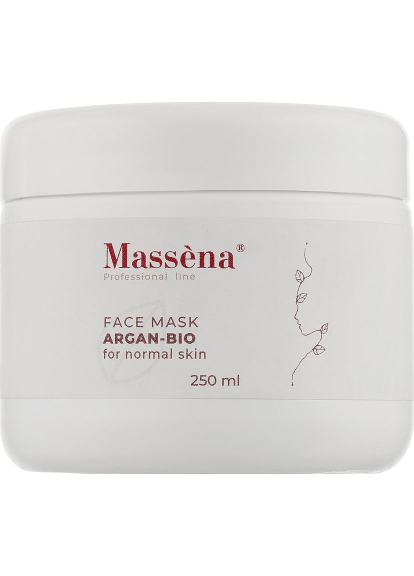 Живильна маска для обличчя Face Mask Argan-Bio For Normal Skin 250ml (903184-55019) Massena (368664126)