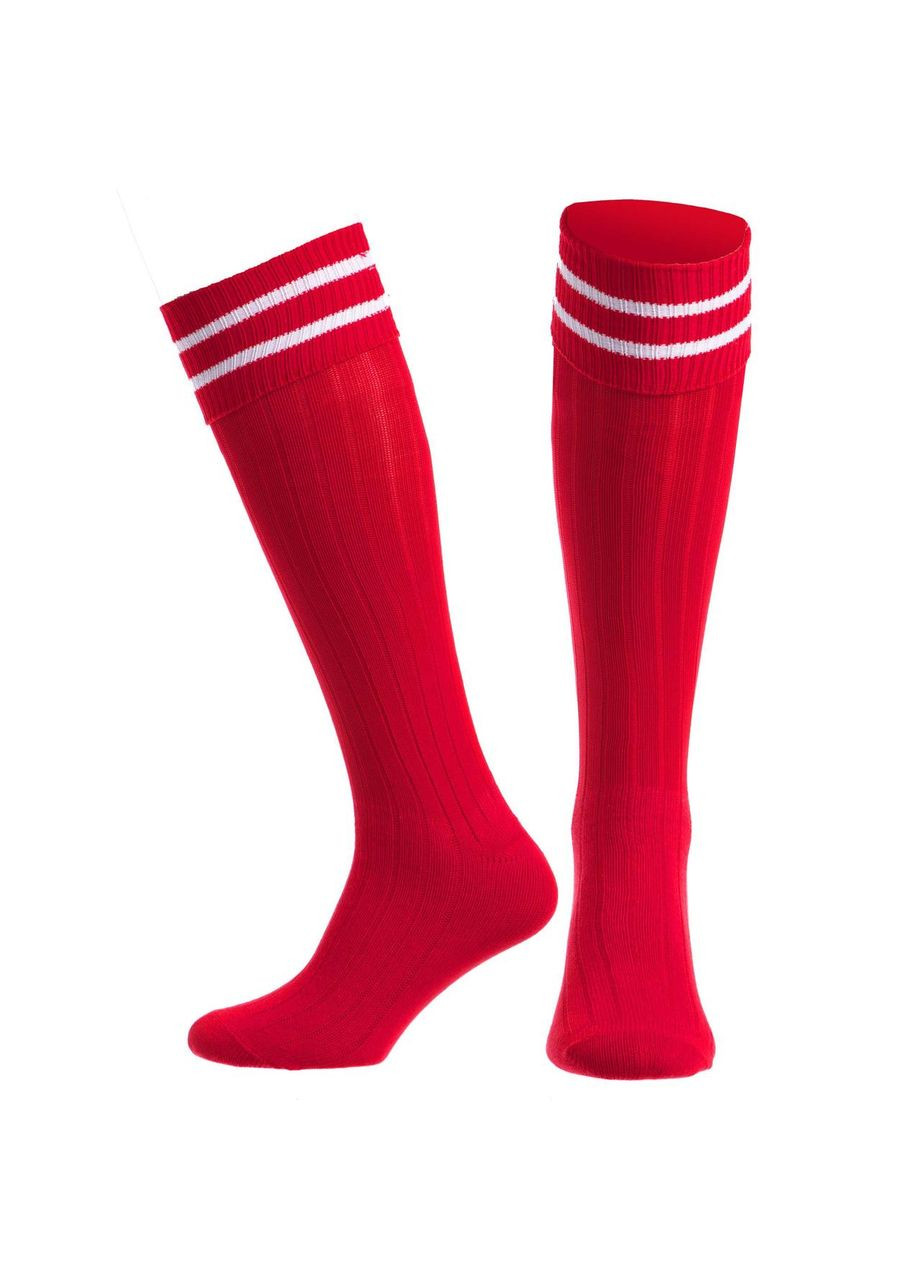 Гетри футбольні CO-5607 розмір червоний Zelart (326787604)