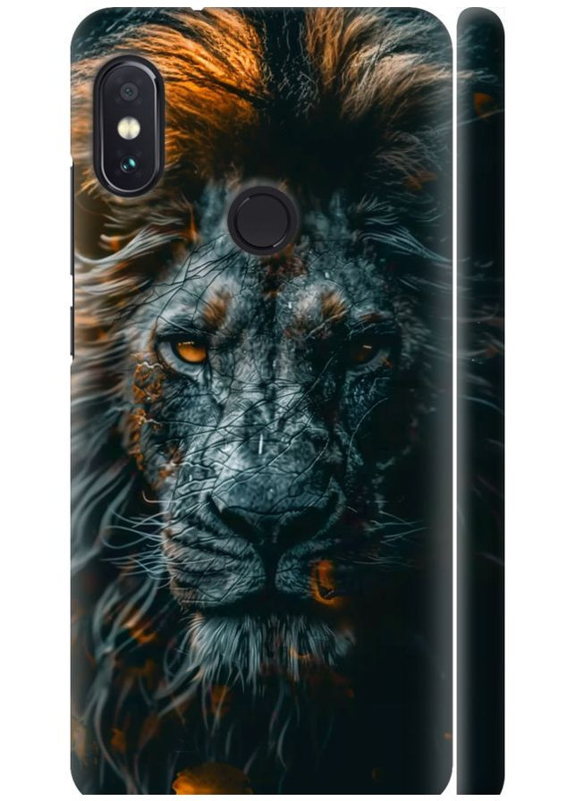 3D пластиковий матовий чохол 'Лев у сутінках' для Endorphone Xiaomi Redmi Note 5 Pro (297661744)