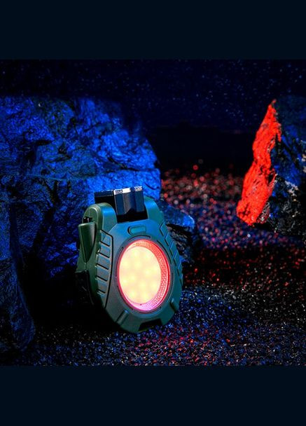 Мини фонарик брелок Multifunctional RB-440 COB белый желтый свет светильник с карабином открывашкой Rablex (313110763)