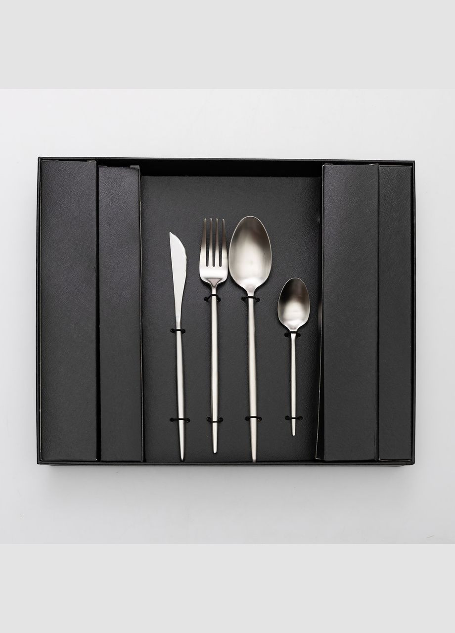 Набор столовых приборов 24 предмета столовый набор на 6 персон Серебристый HP-20-16 Yiwu (324305006)