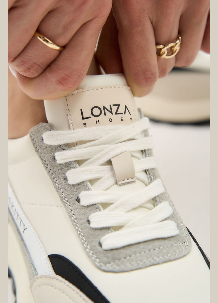Белые демисезонные кроссовки 183978 Lonza