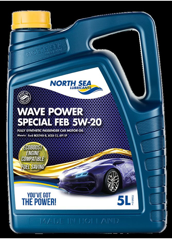 Синтетична моторна олива для легкових автомобілів WAVE POWER SPECIAL FEB 5W-20 5л No Brand (341720862)