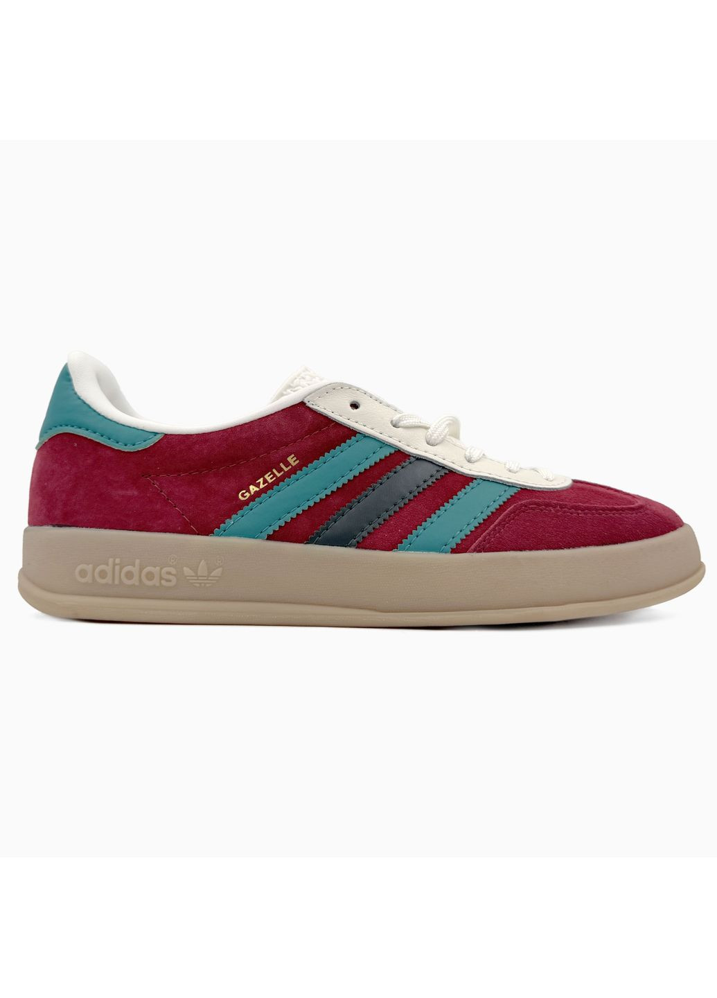 КРОСІВКИ ЖІНОЧІ ADIDAS GAZELLE RED / BLUE / WHITE ADI-0460 АДІДАС ГАЗЕЛЬ No Brand білі демісезони (368868903)