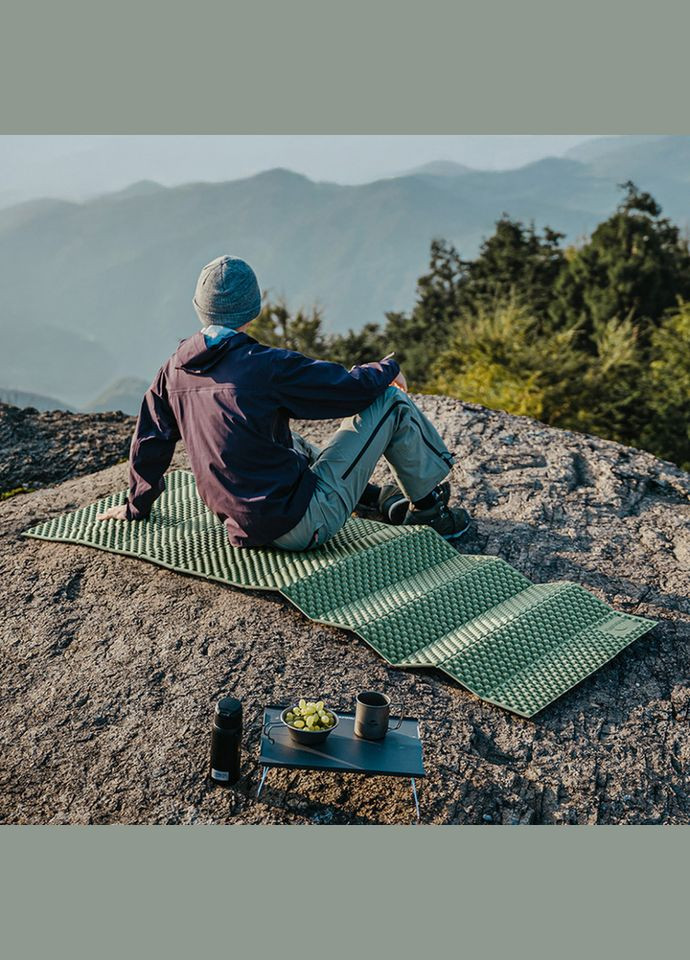 Килимок туристичний складаний одномісний IXPE CNK2450WS044 з алюмінієвою плівкою, 195x60x1.8 см, оливковий Naturehike (353502691)