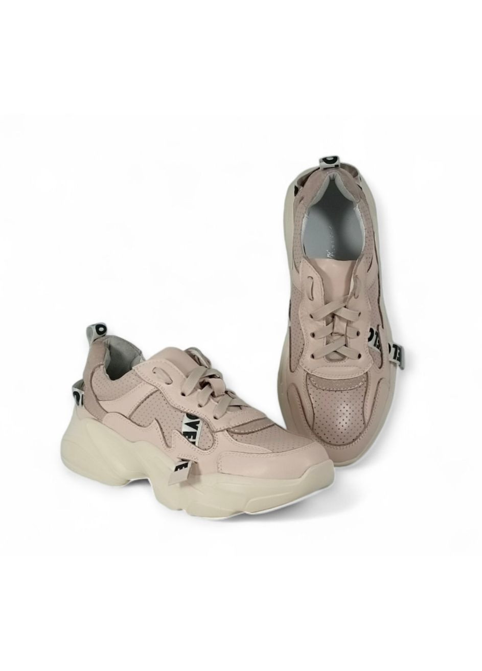 Кроссовки женские 003(251/231/273) AVK пудровые (361048932)