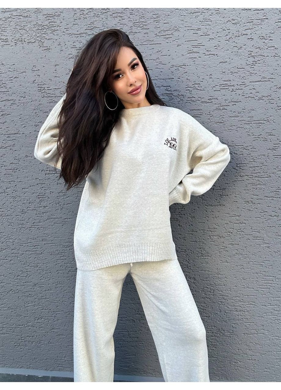 Костюм (штани, светр), колір Молочний Fashion (364184213)