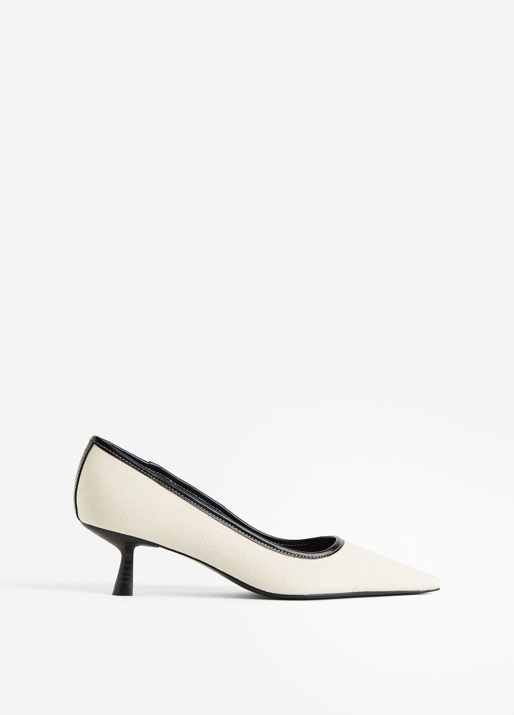 H&M Туфлі молочний з текстиль, швеція — демісезон (305611742)