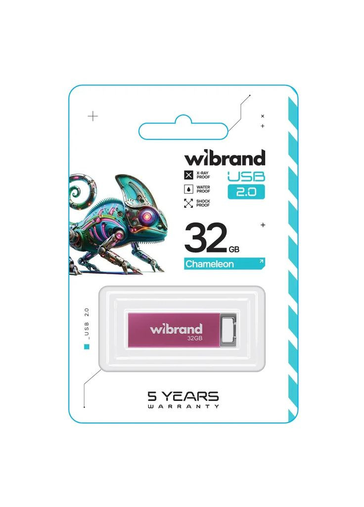 USB флеш накопитель 32GB Chameleon Pink USB 2.0 (WI2.0/CH32U6P) Wibrand (315720916)