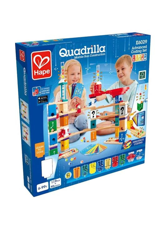 Конструктор-лабиринт Quadrilla Программирование 159 элементов (E6029) Hape (323091456)