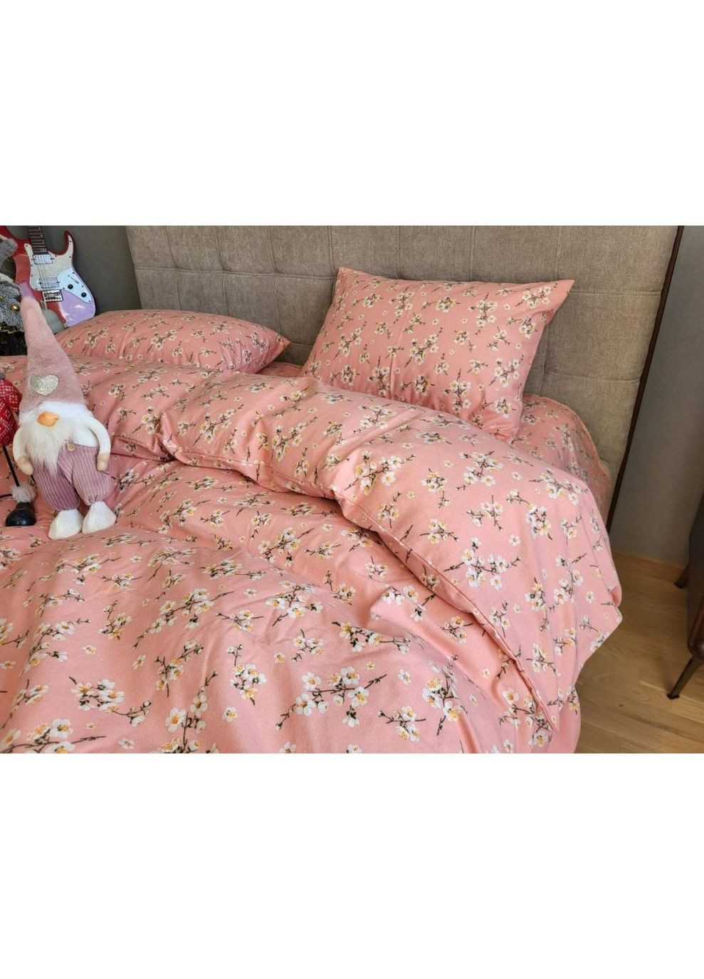 Постільна білизна Вікторія корал., фланель(байка) Сімейний розмір, наволочки 70/70 No Brand (364219650)